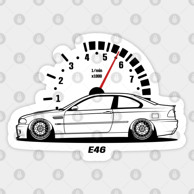 Classic E46 Sticker by turboosted